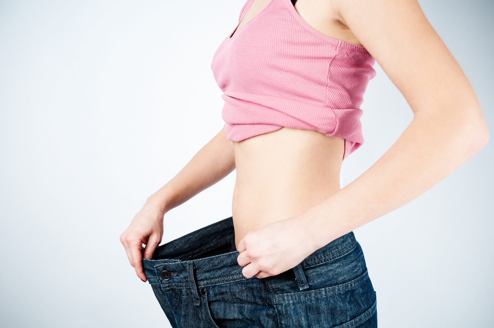 Concept of a Woman's Weight Loss 